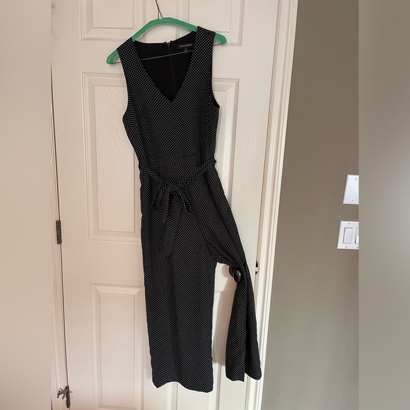 Banana Republic black & white jumpsuit size 4 - Picture 2 of 4